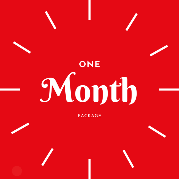 One Month Package (Without Box)